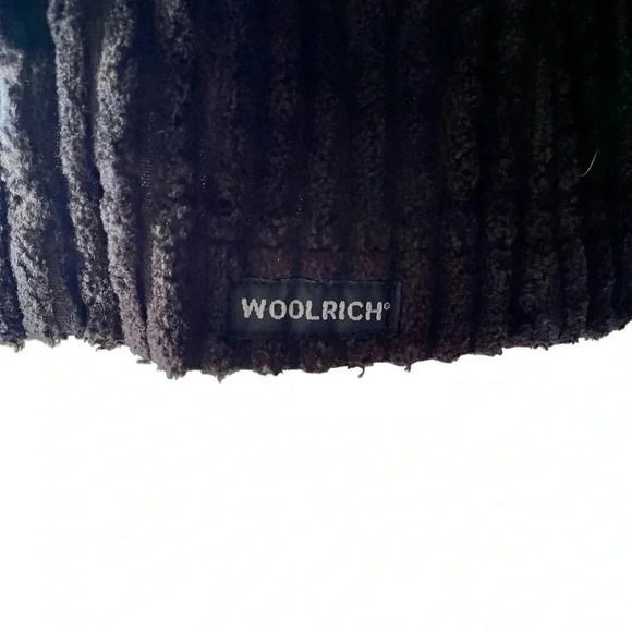 Woolrich Corduroy Black Cotton Bomber Jacket Vintage Kinsdale Zip Up Women Sz M - Picture 6 of 8